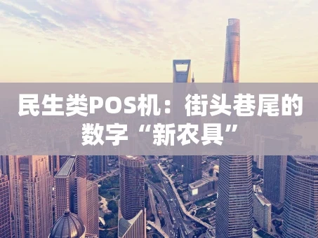 重庆民生类POS机：街头巷尾的数字“新农具”