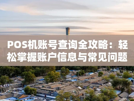 重庆POS机账号查询全攻略：轻松掌握账户信息与常见问题