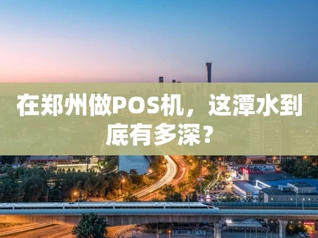 重庆在郑州做POS机，这潭水到底有多深？