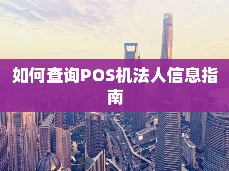 重庆如何查询POS机法人信息指南