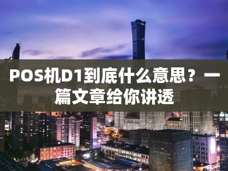 重庆POS机D1到底什么意思？一篇文章给你讲透