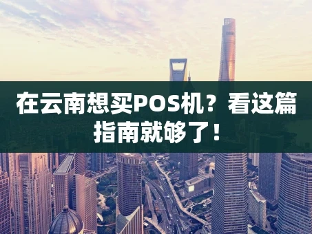 重庆在云南想买POS机？看这篇指南就够了！
