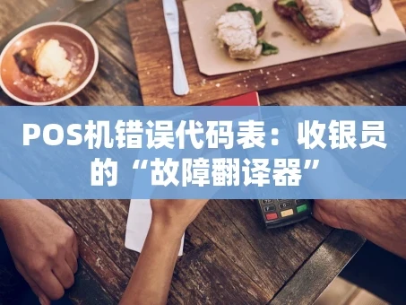 重庆POS机错误代码表：收银员的“故障翻译器”