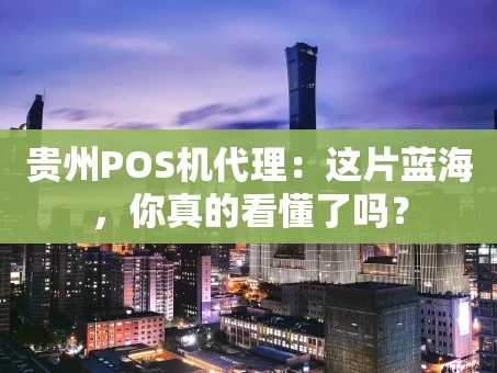 重庆贵州POS机代理：这片蓝海，你真的看懂了吗？