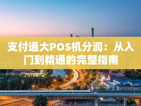 重庆支付通大POS机分润：从入门到精通的完整指南