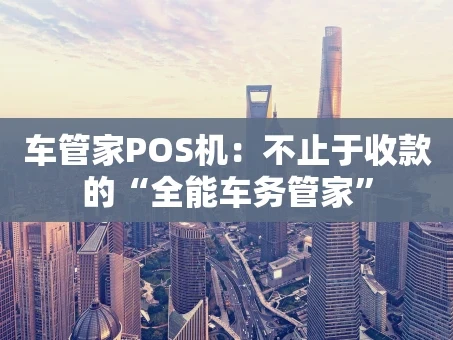 重庆车管家POS机：不止于收款的“全能车务管家”