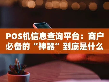 重庆POS机信息查询平台：商户必备的“神器”到底是什么？