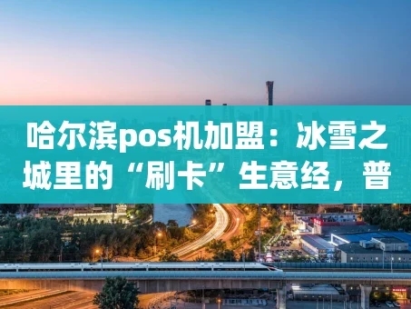 重庆哈尔滨pos机加盟：冰雪之城里的“刷卡”生意经，普通人也能赚吗？