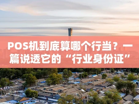 重庆POS机到底算哪个行当？一篇说透它的“行业身份证”