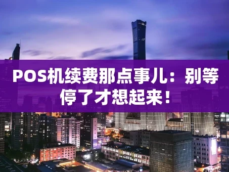重庆POS机续费那点事儿：别等停了才想起来！
