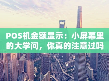 重庆POS机金额显示：小屏幕里的大学问，你真的注意过吗？