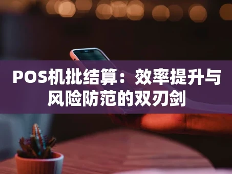重庆POS机批结算：效率提升与风险防范的双刃剑