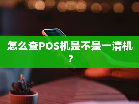 重庆怎么查POS机是不是一清机？
