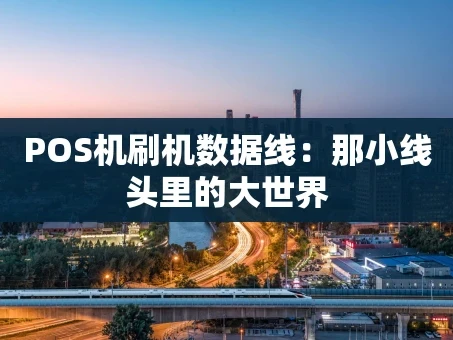 重庆POS机刷机数据线：那小线头里的大世界