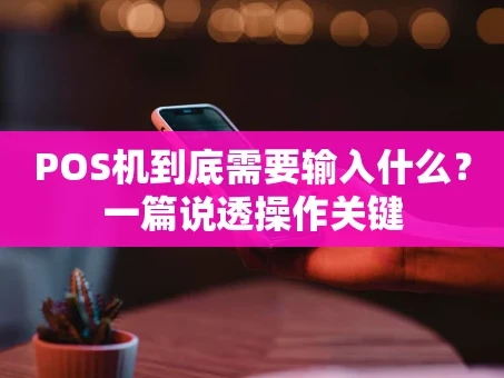 重庆POS机到底需要输入什么？一篇说透操作关键