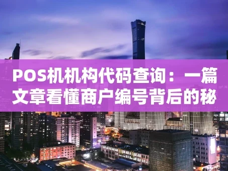重庆POS机机构代码查询：一篇文章看懂商户编号背后的秘密