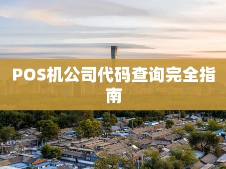 重庆POS机公司代码查询完全指南