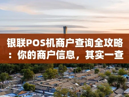 重庆银联POS机商户查询全攻略：你的商户信息，其实一查便知