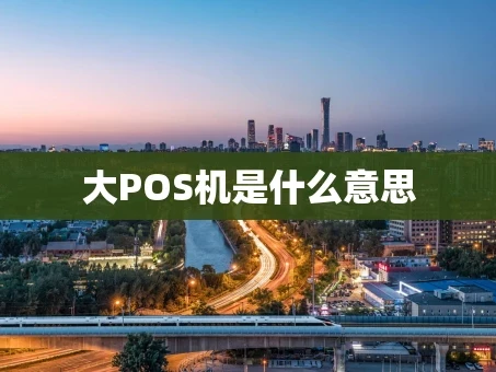 重庆大POS机是什么意思
