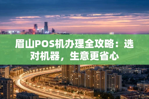 眉山POS机办理全攻略：选对机器，生意更省心