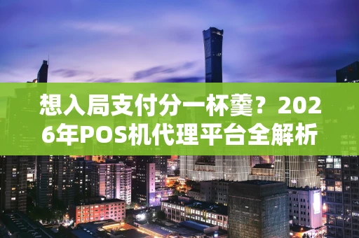 想入局支付分一杯羹？2026年POS机代理平台全解析