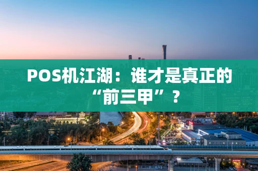 POS机江湖：谁才是真正的“前三甲”？