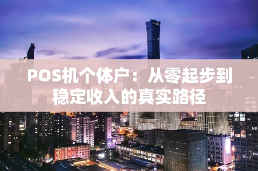 POS机个体户:从零起步到稳定收入的真实路径 POS机个体户:从零起步到稳定收入的真实路径