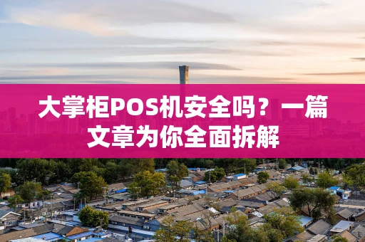 大掌柜POS机安全吗?一篇文章为你全面拆解 大掌柜POS机安全吗?一篇文章为你全面拆解