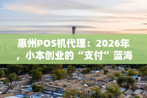 惠州POS机代理：2026年，小本创业的“支付”蓝海？