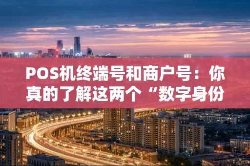 POS机终端号和商户号:你真的了解这两个“数字身份证”吗? POS机终端号和商户号:你真的了解这两个“数字身份证”吗?