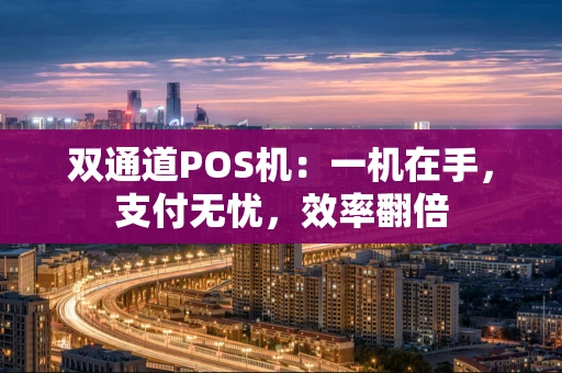 双通道POS机：一机在手，支付无忧，效率翻倍