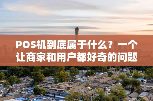 POS机到底属于什么？一个让商家和用户都好奇的问题