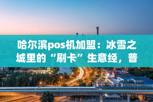 哈尔滨pos机加盟:冰雪之城里的“刷卡”生意经,普通人也能赚吗? 哈尔滨pos机加盟:冰雪之城里的“刷卡”生意经,普通人也能赚吗?