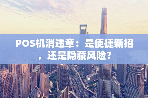 POS机消违章：是便捷新招，还是隐藏风险？