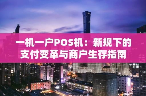 一机一户POS机：新规下的支付变革与商户生存指南