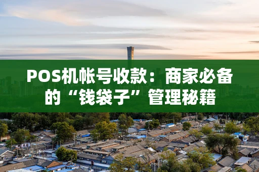 POS机帐号收款：商家必备的“钱袋子”管理秘籍