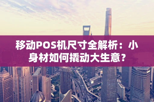 移动POS机尺寸全解析：小身材如何撬动大生意？