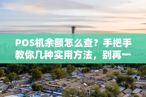POS机余额怎么查？手把手教你几种实用方法，别再一头雾水！