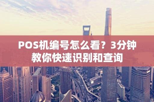 POS机编号怎么看？3分钟教你快速识别和查询