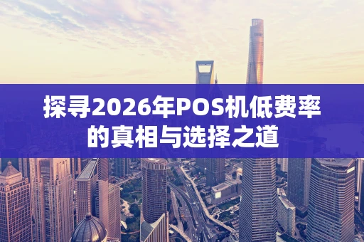 探寻2026年POS机低费率的真相与选择之道