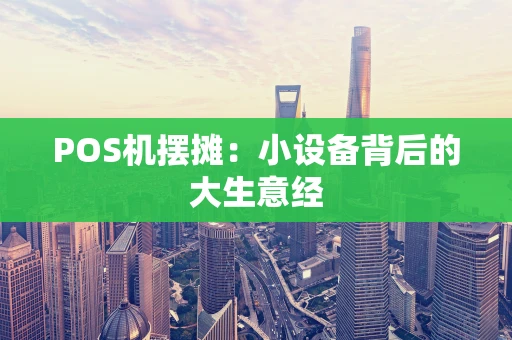 POS机摆摊：小设备背后的大生意经
