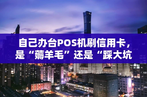 自己办台POS机刷信用卡，是“薅羊毛”还是“踩大坑”？