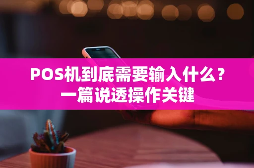 POS机到底需要输入什么？一篇说透操作关键