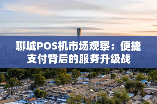 聊城POS机市场观察：便捷支付背后的服务升级战