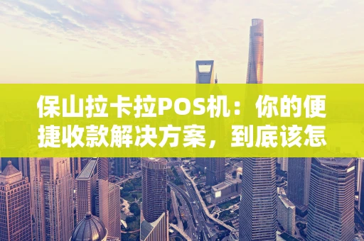 保山拉卡拉POS机：你的便捷收款解决方案，到底该怎么选？
