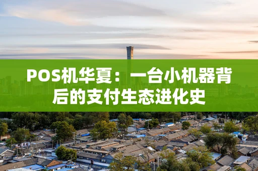 POS机华夏：一台小机器背后的支付生态进化史