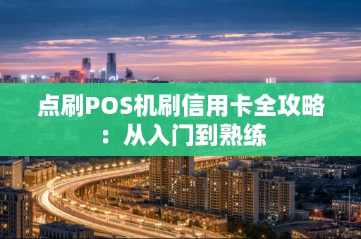 点刷POS机刷信用卡全攻略：从入门到熟练