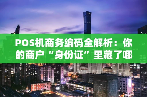 POS机商务编码全解析：你的商户“身份证”里藏了哪些秘密？