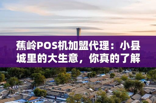 蕉岭POS机加盟代理：小县城里的大生意，你真的了解吗？