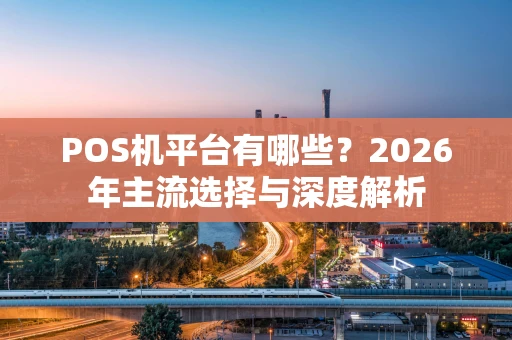 POS机平台有哪些？2026年主流选择与深度解析